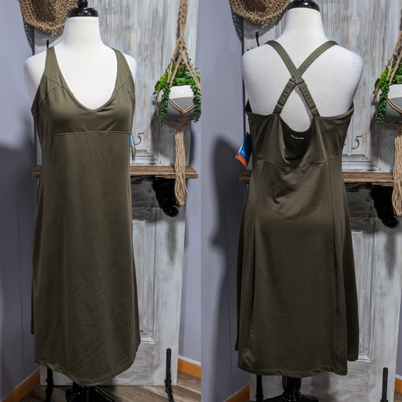 Columbia Dresses & Skirts - Columbia 'Siren Splash' olive green dress, XL